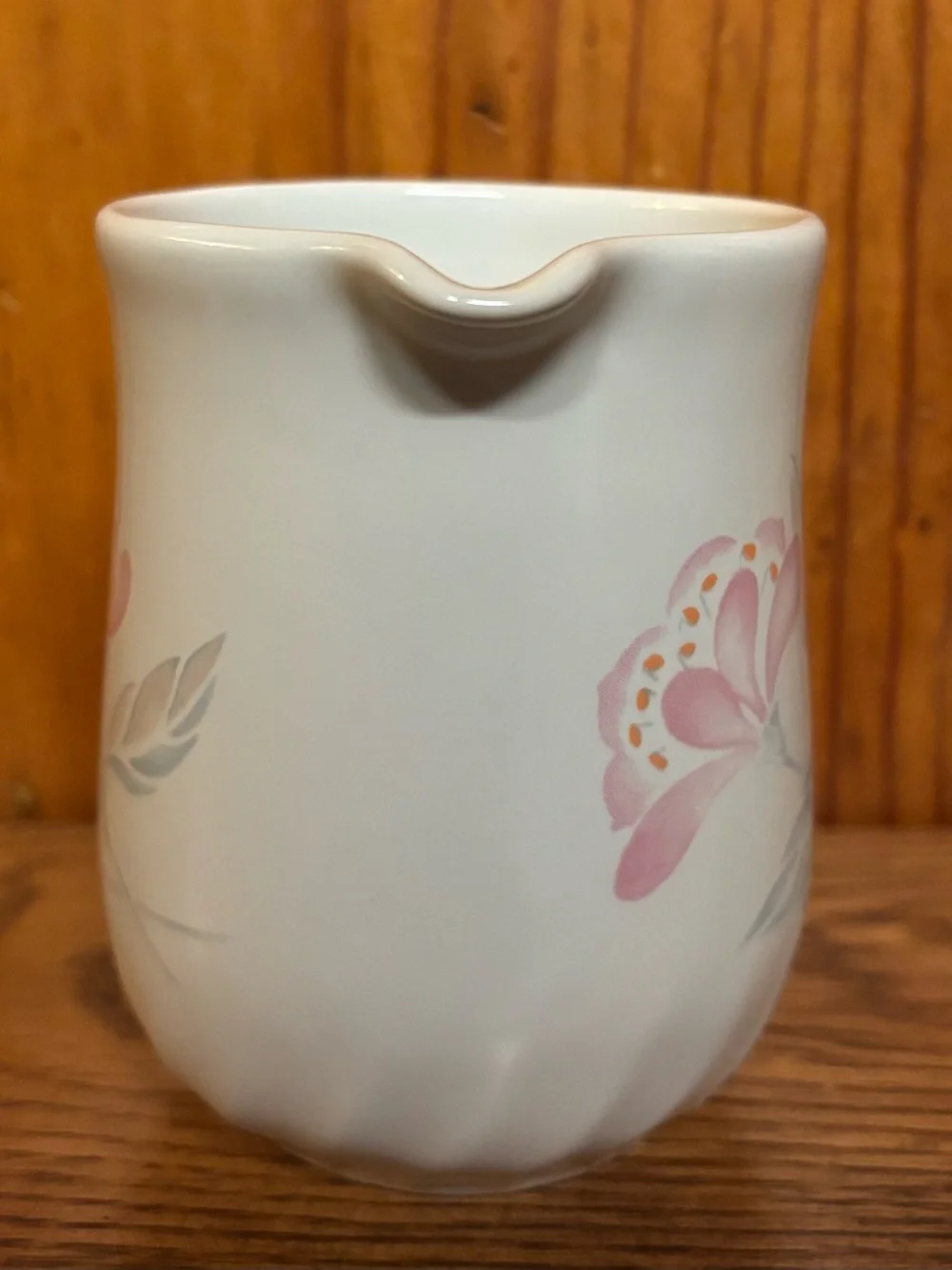 VTG Corelle Coordinates Pink Trio Stoneware Creamer Pitcher Swirl